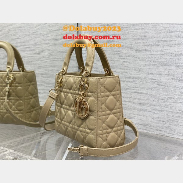 Wholesale DIOR lady 17/20/24CM calf togo leather bag