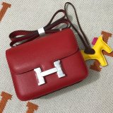 Hermes Constance Bag 18cm Epsom Leather Red