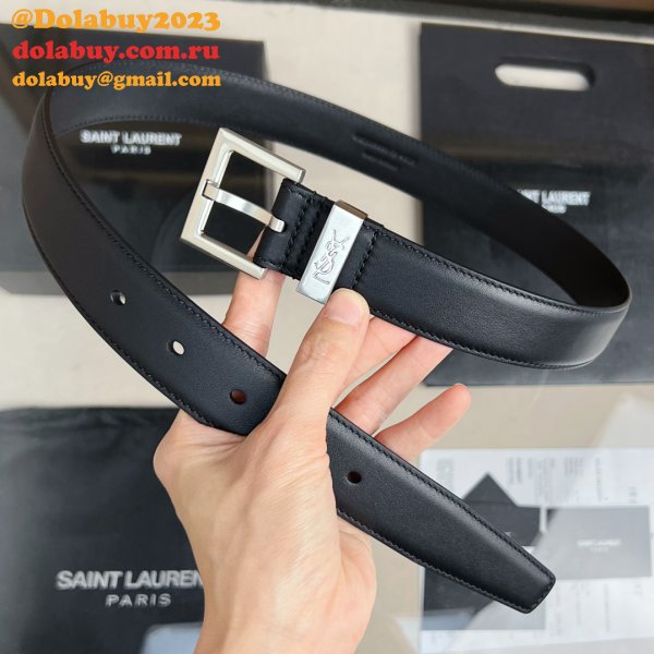 High Quality SAINT LAURENT REPLICAS BELT 20/30MM ONLINE