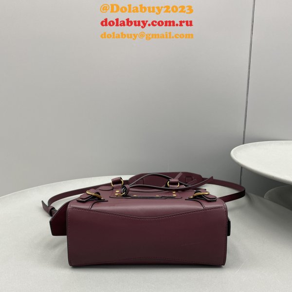 Replica balenciaga cuag plain weave wine red