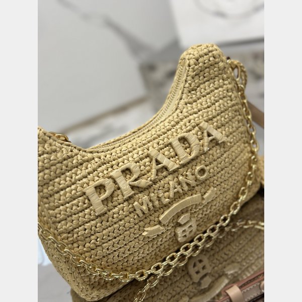 Wholesale Fashion Best Prada Hobo raffia handbag