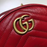 Top Quality 550154 Gucci GG Marmont mini round shoulder bag