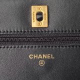 Best Top Wallet On Chain 1:1 Mirror AP4062 Black Replica Bag