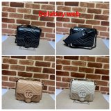 Perfect Gucci GG Marmont matelasse 739681 shoulder Fake bag