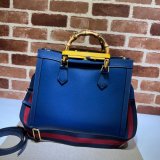 Cheap Gucci Diana tote bag 678842 blue/black leather from china