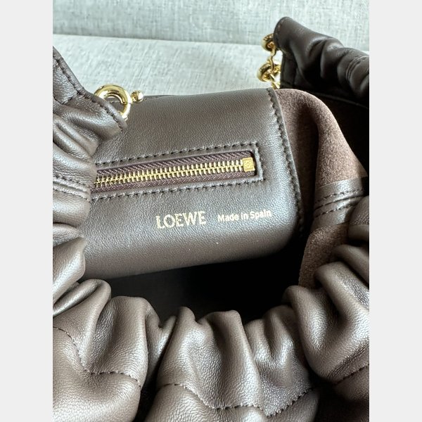 Small Designer 1:1 Mirror loewe Spueeze Nappa sheepskin Clutch Bag