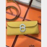 Luxury Hermes  D Ancre to go clutch Epsom bag