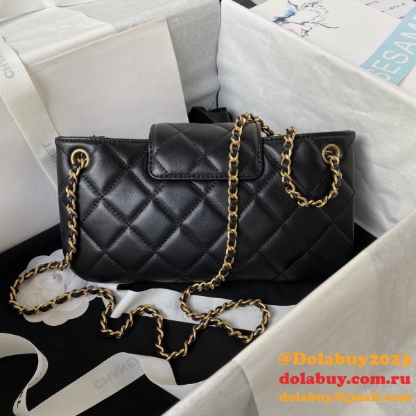 Cheap 1:1 Mirror AS4611 Baguette Black Bags Online Sale