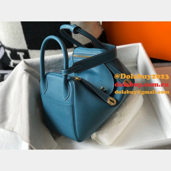 Hermes Replica Blue Lindy 26cm Bags Sale Outlet Online