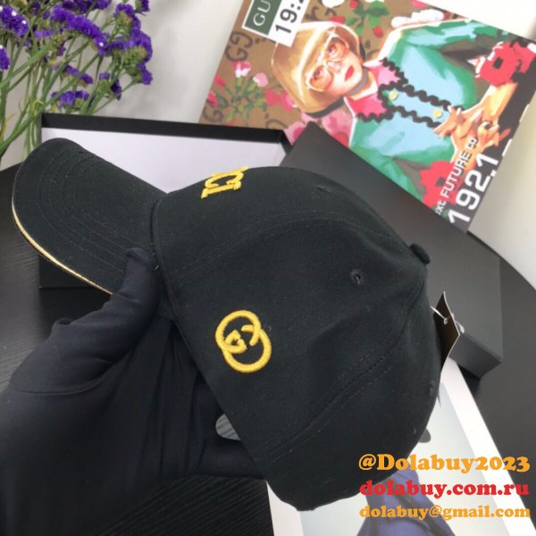 Best Gucci Court simple embroidery logo Baseball cap