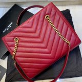 Shop Ysl Replica Saint Laurent Red and Black