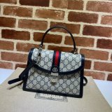 AAA+ Gucci 651055 Ophidia small top handle fake bag with Web