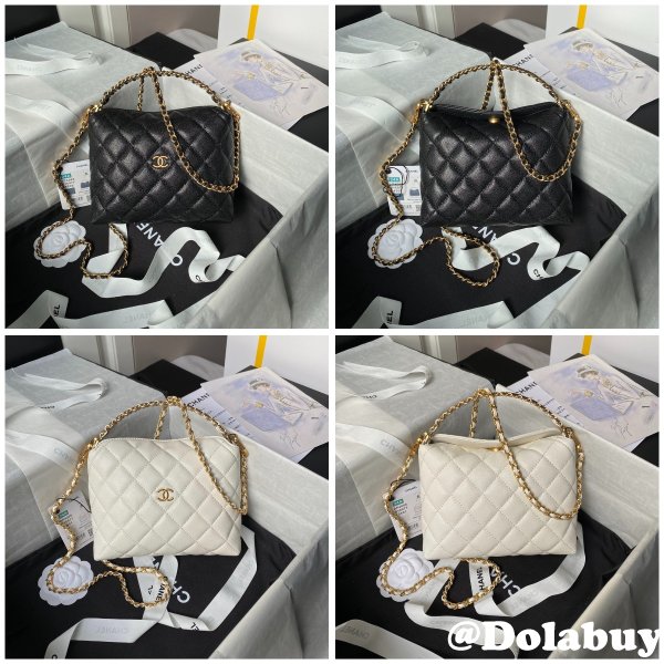 Duplicate Shop Knockoff AP4066 Black/White Shoulder Bags