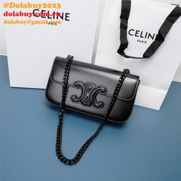 Fake Cheap Replica Celine Triomphe Handbags 21CM