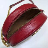 Top Quality 550154 Gucci GG Marmont mini round shoulder bag