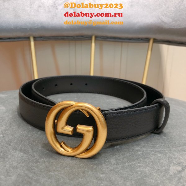 Gucci Belt With Double G Buckle 20mm,30mm,40mm Black Luxury