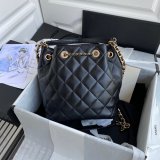 CC Top Quality vintage bucket Replica Black bag