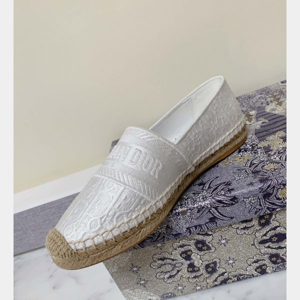 Dior Buy High Quality Monogram Embroidered Fisherman Replica Shoes