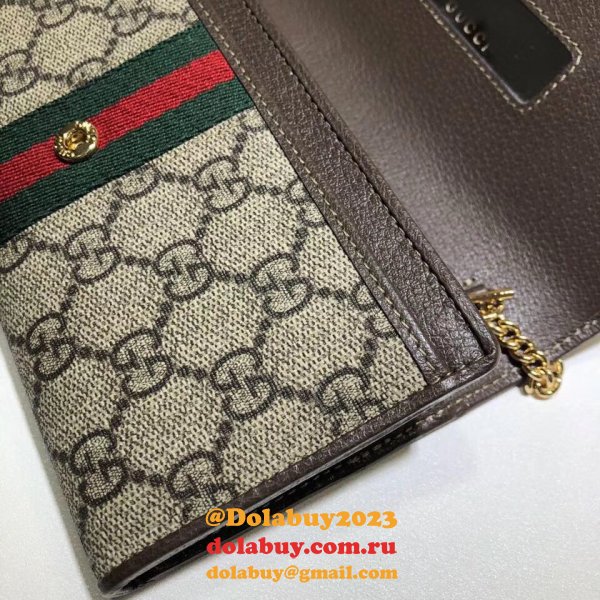 Replica Ophidia GG chain wallet 546592