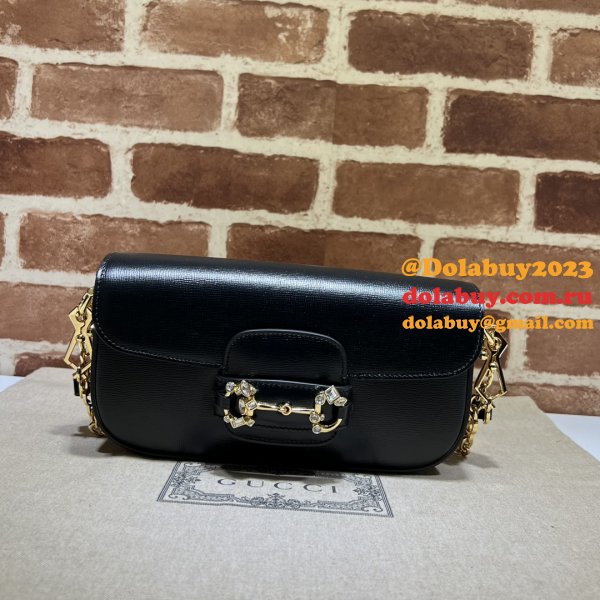 Replica Gucci Horsebit 1955 Shoulder Chain 735178 Designer Bag