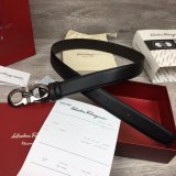 Ferragamo Belts Perfect High Quality Replica 35 mm Black