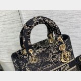 Perfect 1:1 Christian Dior Replicas Lady Best 24CM Black Bag