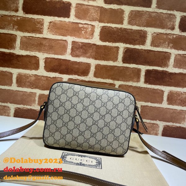 Gucci Replica Horsebit 1955 Small Brown or White Leather Shoulder 645454 Bag