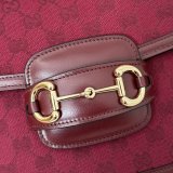 GG Supreme 602204 Red 602204 Replicas Gucci 1955 Horsebit Bags