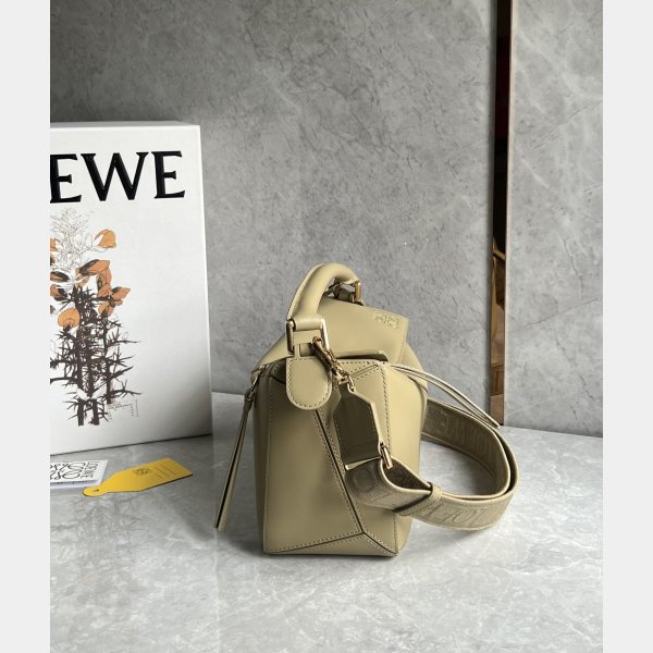 Inspired Loewe Small Puzzle Bag In Satin Calfskin 24CM With Strap