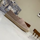 Perfect Dior Replica Openwork Embroidery Fisherman Shoes